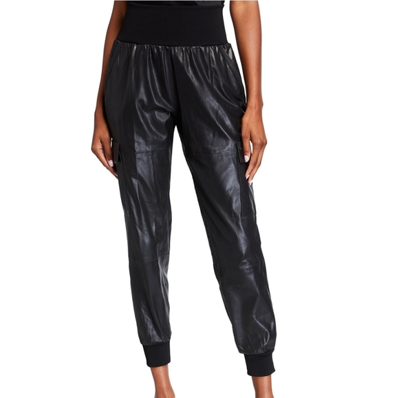 Cinq à Sept Black Track Pants - Picture 1 of 12